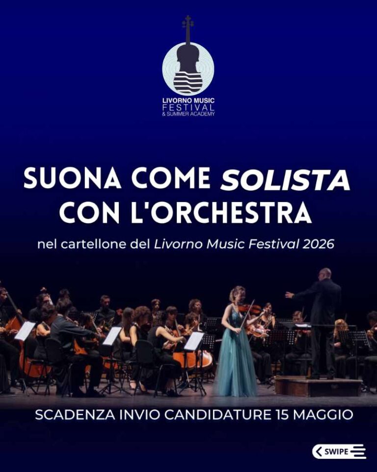 SUONA COME SOLISTA CON L’ORCHESTRA – Livorno Music Festival