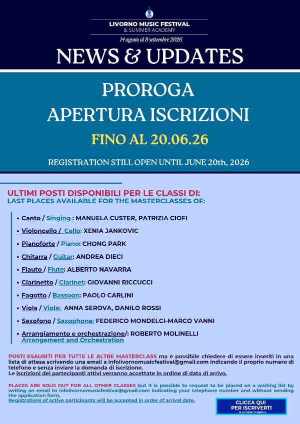 Proroga corsi LMF 2026 2