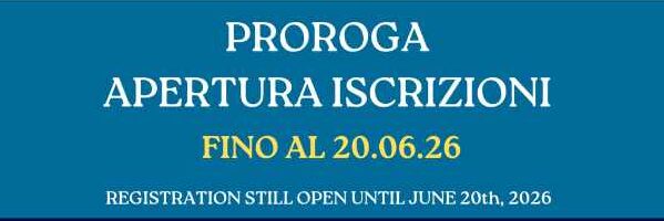 ANCORA APERTE LE ISCRIZIONI PER ALCUNI CORSI!