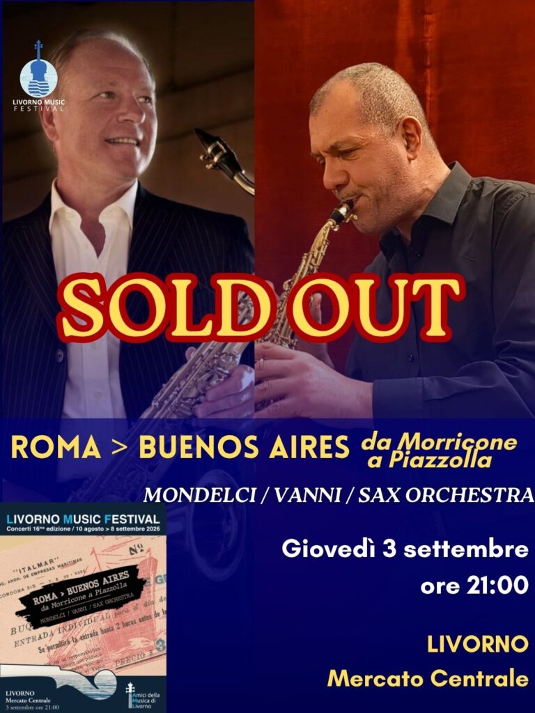SOLD OUT – Concert September 3, 2026
